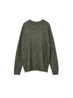 Clearance Melanżowy sweter ze skorpionem Swetry