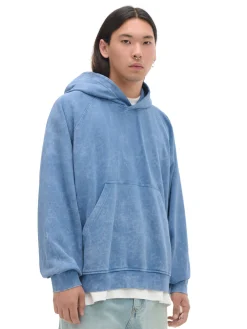 Clearance Niebieska bluza oversize z kapturem UNISEX Bluzy|Unisex