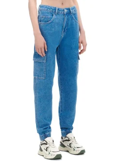 Outlet e jeansowe joggery cargo Jeansy