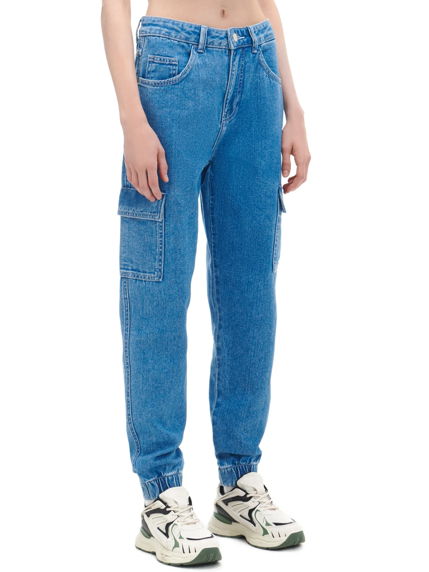 Outlet e jeansowe joggery cargo Jeansy