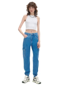 Outlet e jeansowe joggery cargo Jeansy