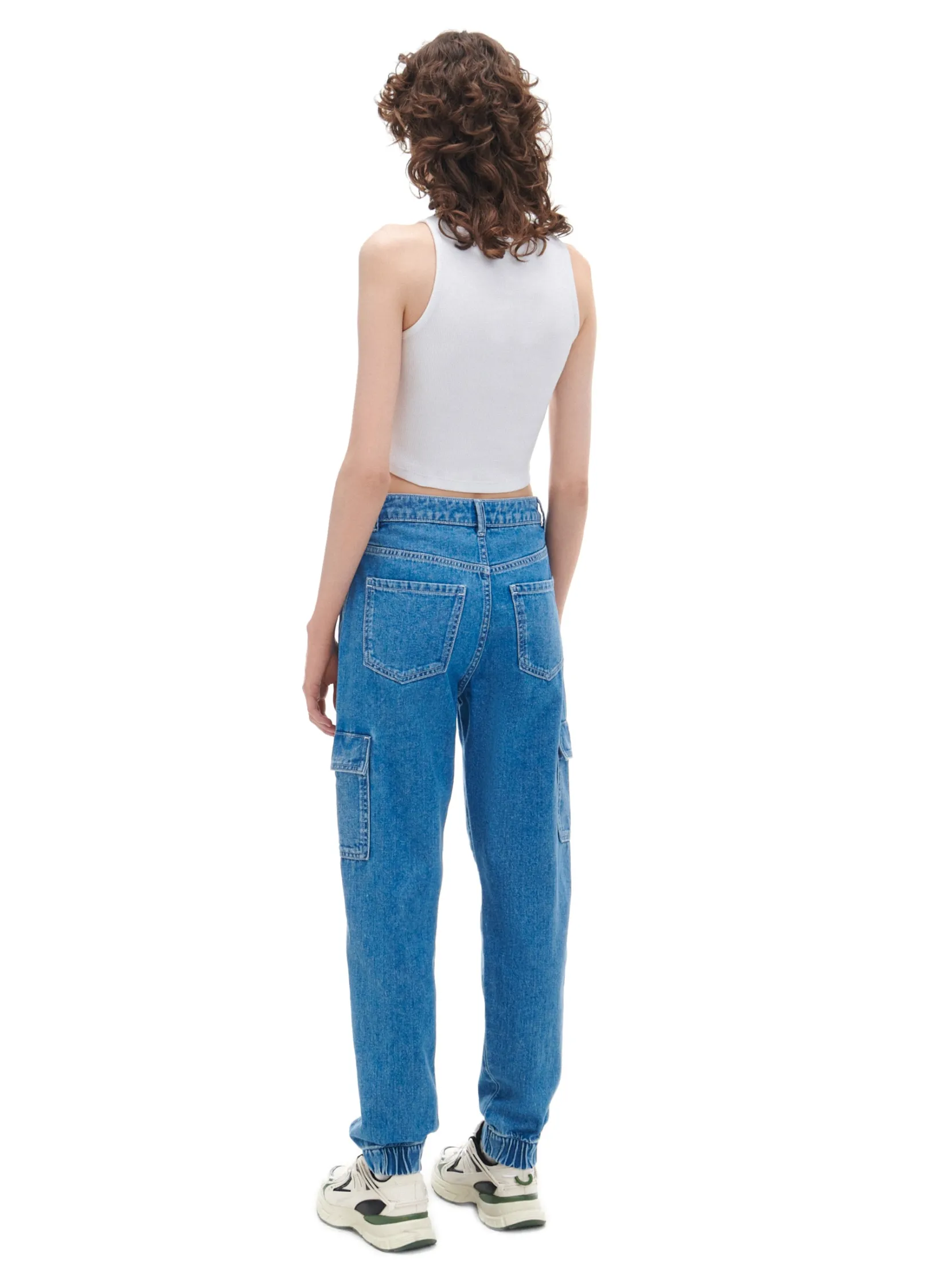 Outlet e jeansowe joggery cargo Jeansy