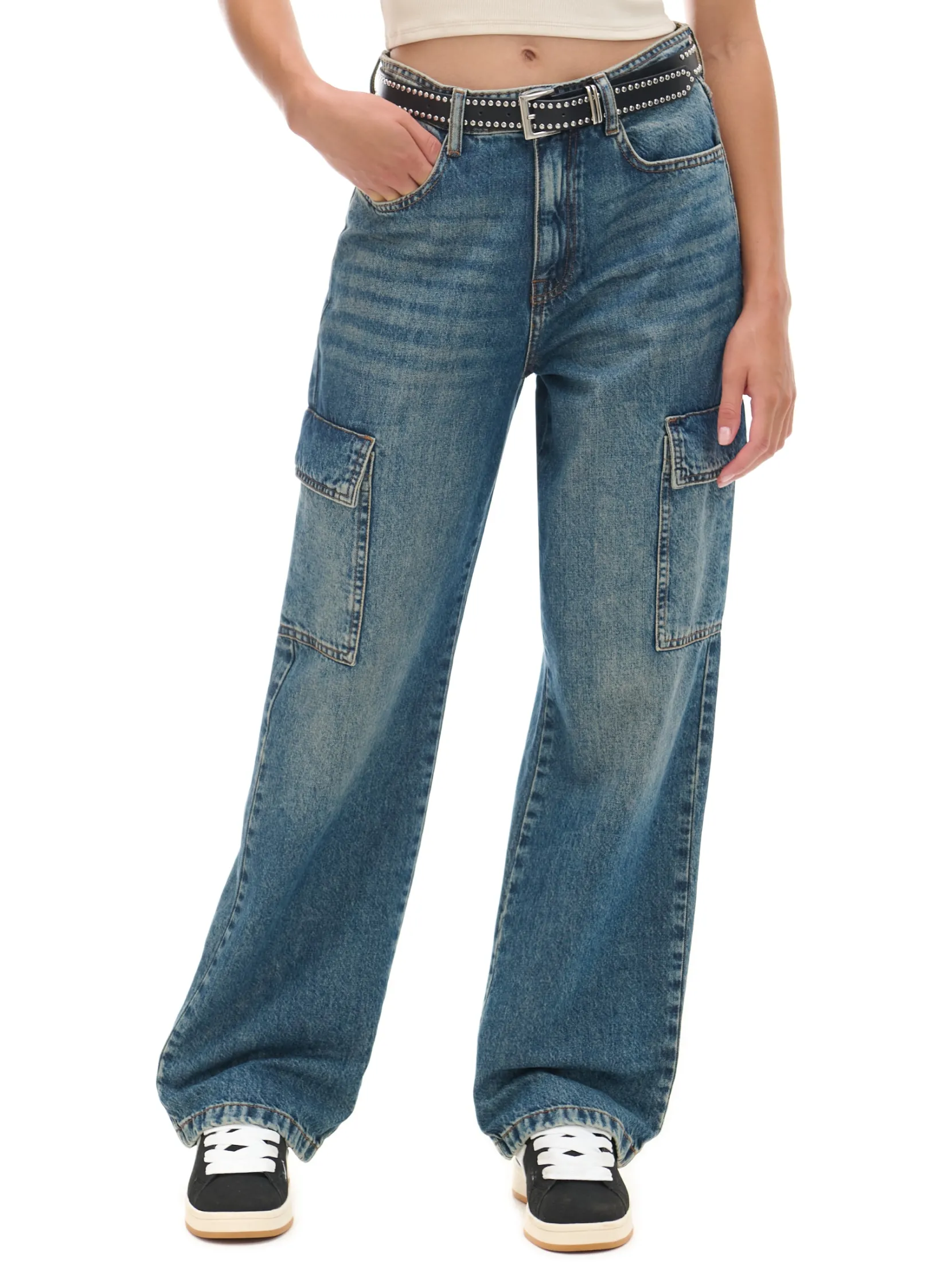 Hot e jeansy baggy Jeansy