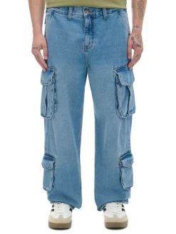 Sale e jeansy baggy z kieszeniami cargo Jeansy|Baggy