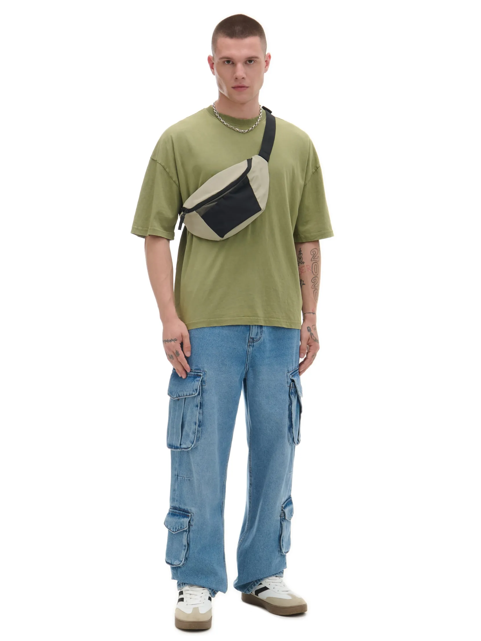 Sale e jeansy baggy z kieszeniami cargo Jeansy|Baggy