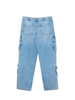 Sale e jeansy baggy z kieszeniami cargo Jeansy|Baggy