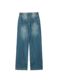 Hot e jeansy retro wide leg Jeansy