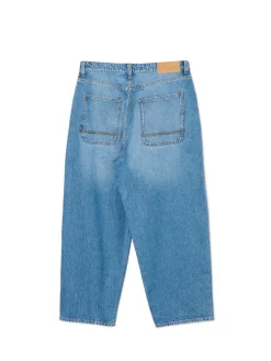Sale e jeansy skater z efektem sprania Jeansy