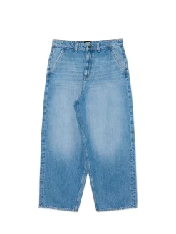 Sale e jeansy skater z efektem sprania Jeansy