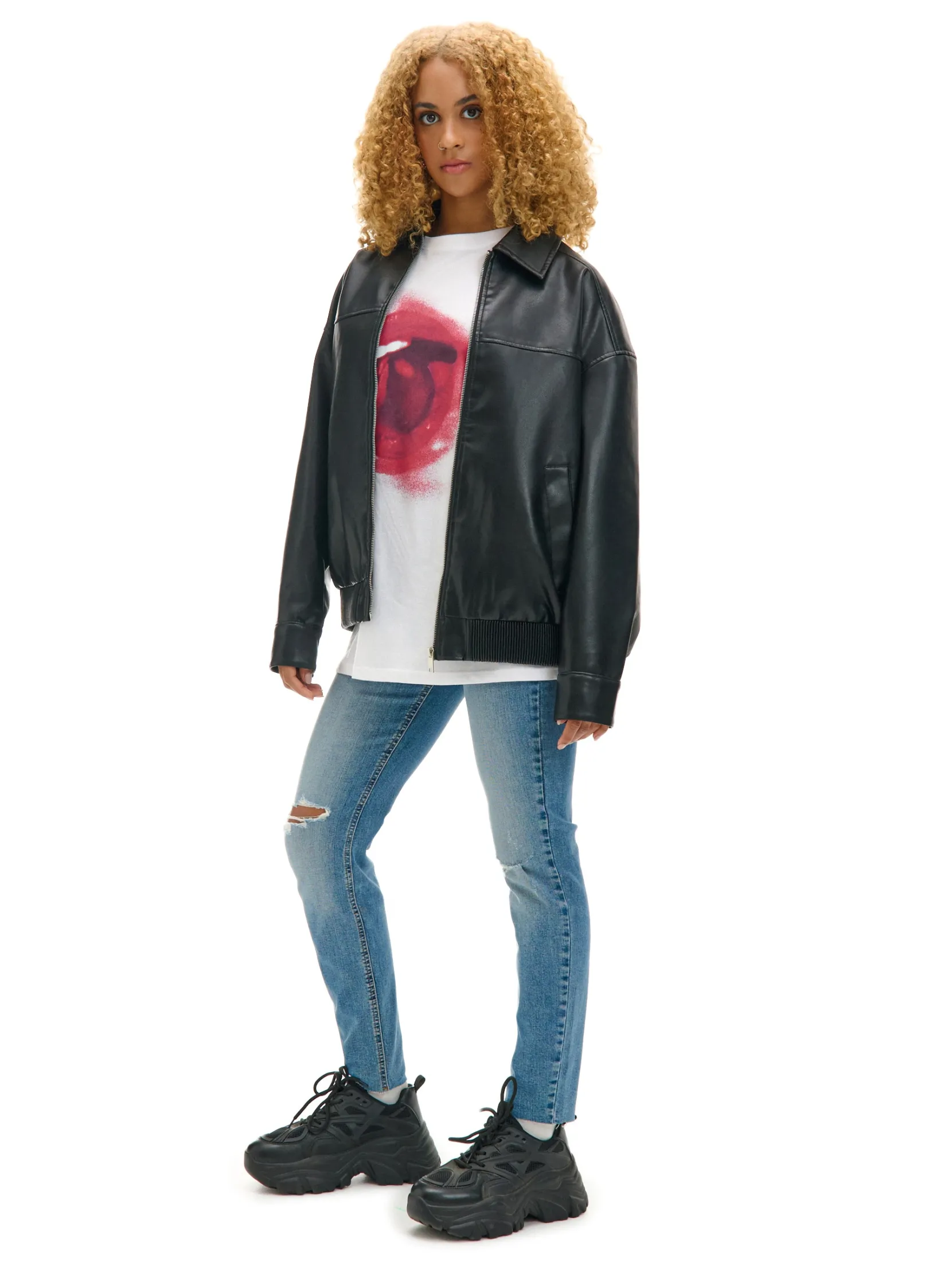 Best e jeansy skinny z przetarciami Jeansy