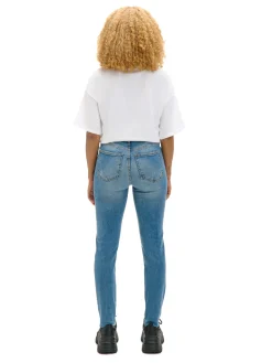 Best e jeansy skinny z przetarciami Jeansy