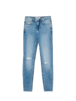 Best e jeansy skinny z przetarciami Jeansy