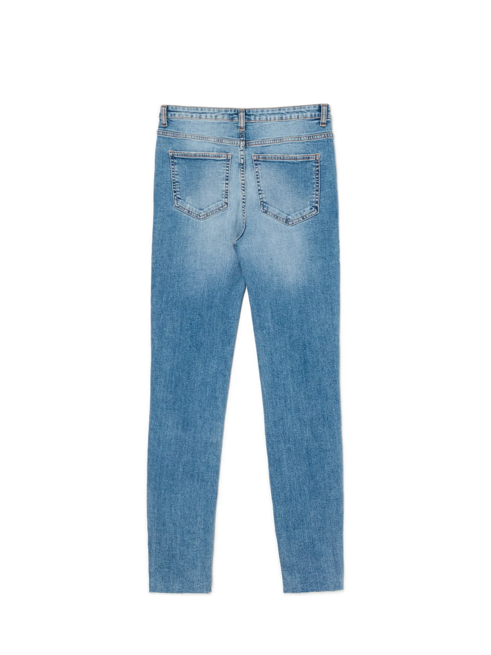 Best e jeansy skinny z przetarciami Jeansy