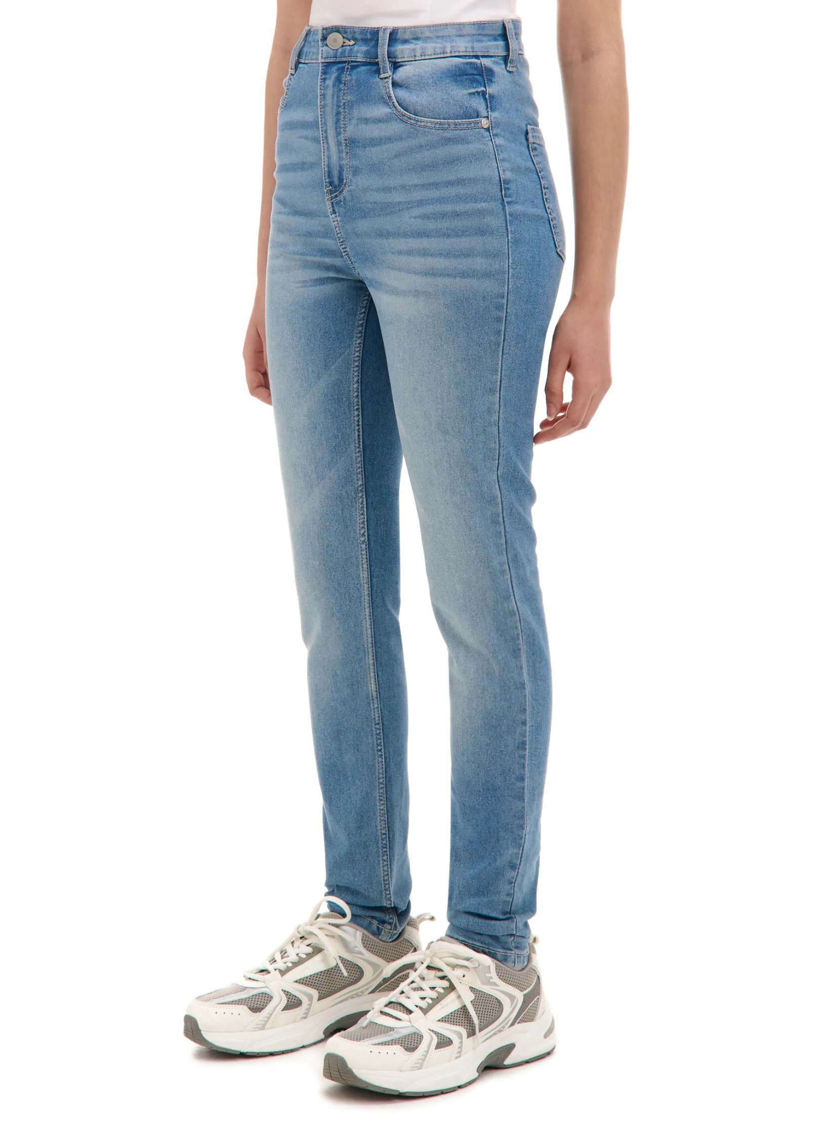 Hot e jeansy skinny z kieszeniami Jeansy