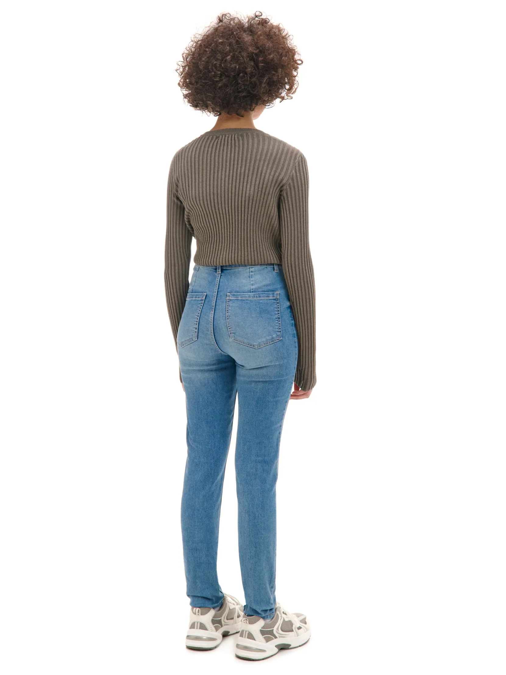 Hot e jeansy skinny z kieszeniami Jeansy