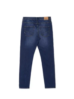 Discount Niebieskie jeansy slim Jeansy