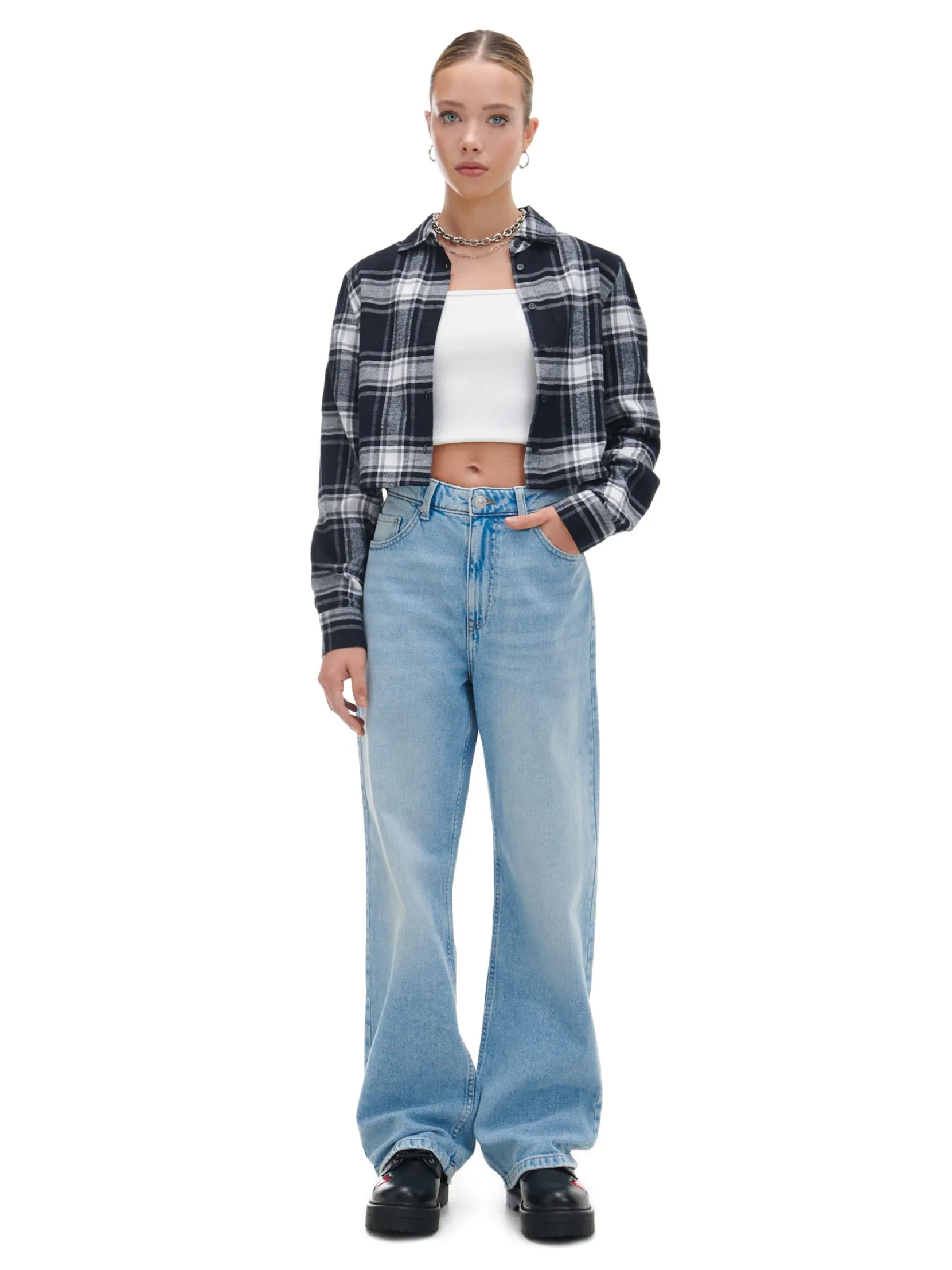 Outlet e jeansy wide leg Jeansy