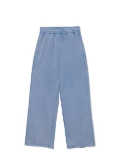 Clearance Niebieskie spodnie wide leg Spodnie