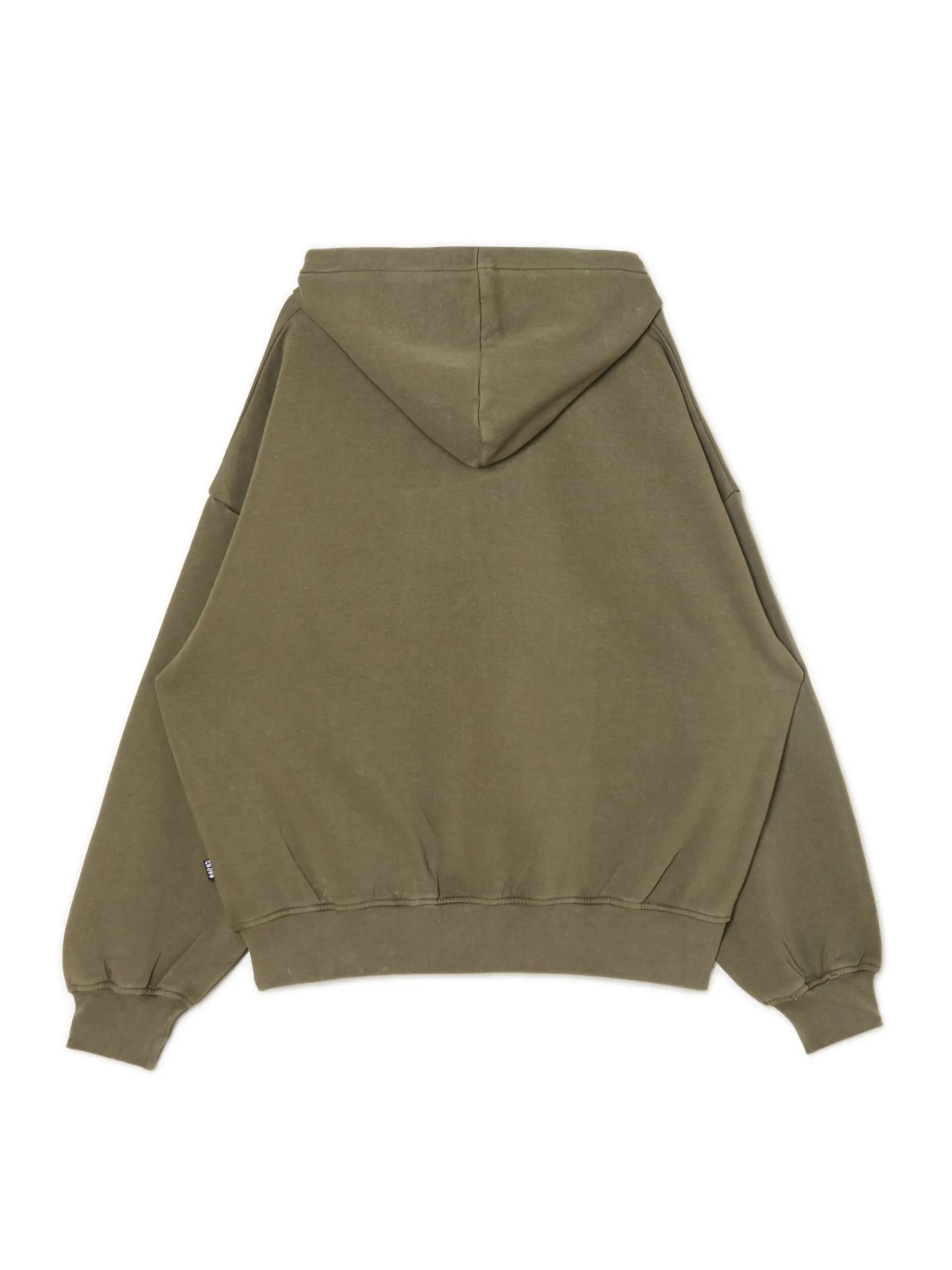 Outlet Oliwkowa bluza hoodie z naszywką UNISEX Bluzy|Sety