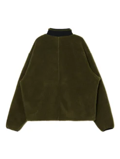 Fashion Oliwkowa bluza sherpa Bluzy