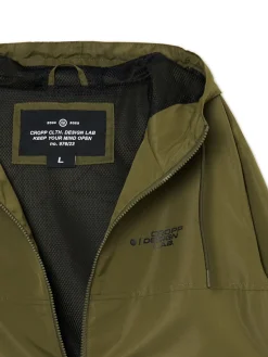 Fashion Oliwkowa kurtka z kapturem Kurtki, Płaszcze