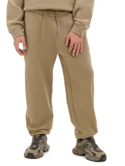 Sale Oliwkowe dresowe joggery comfort Spodnie|Sety