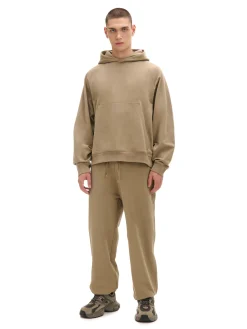 Sale Oliwkowe dresowe joggery comfort Spodnie|Sety
