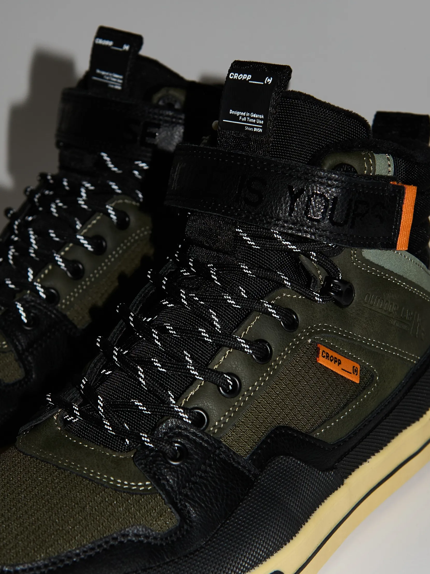Discount Oliwkowe sneakersy za kostkę Sneakersy|Za Kostkę