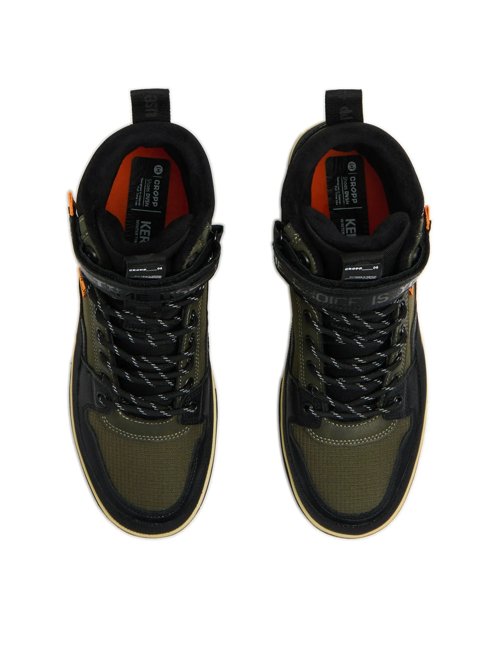 Discount Oliwkowe sneakersy za kostkę Sneakersy|Za Kostkę