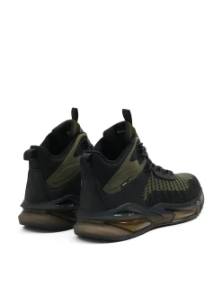 Hot Oliwkowe sneakersy za kostkę Sneakersy
