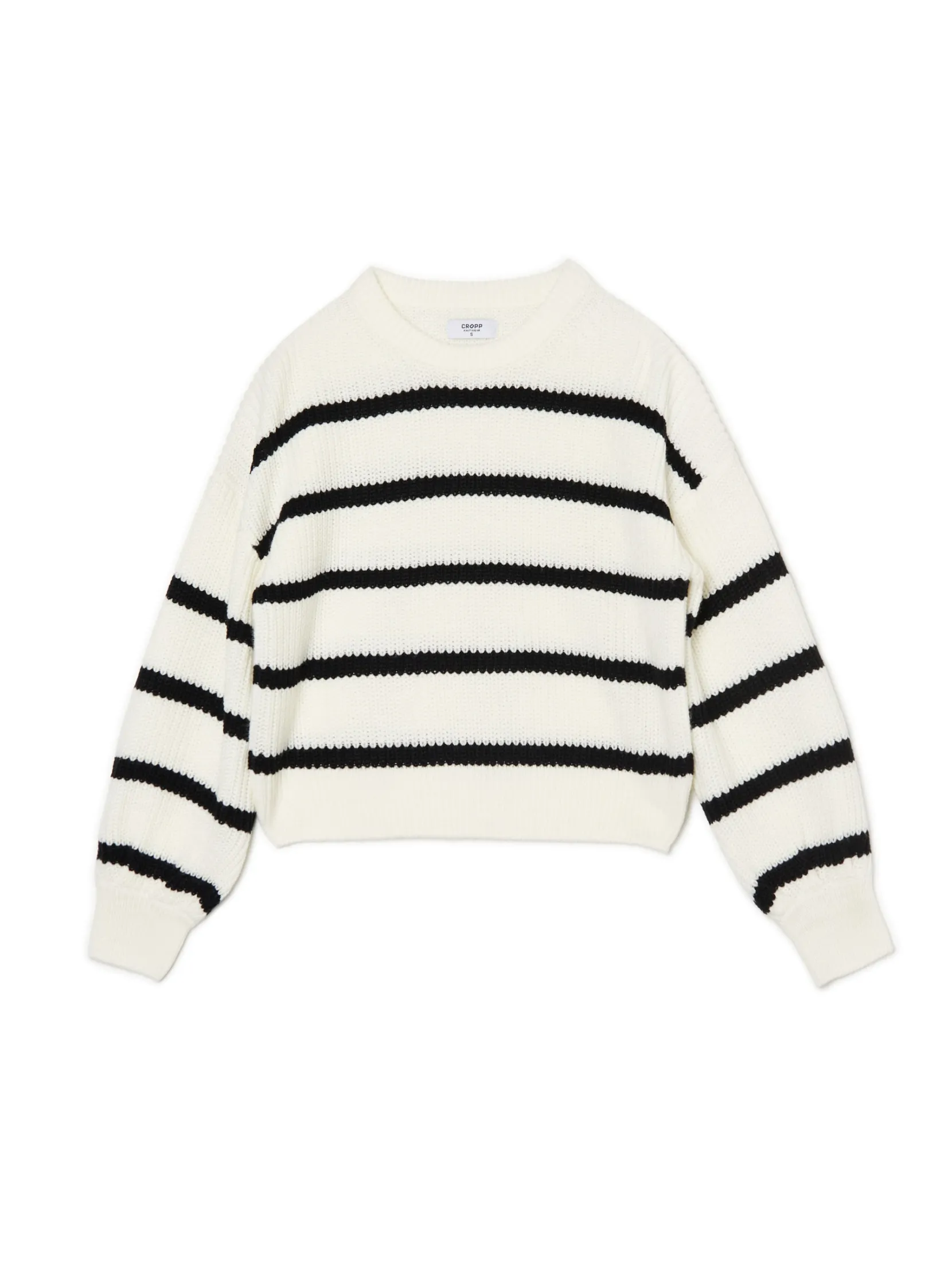 Best Pasiasty sweter z szerokim rękawem Swetry