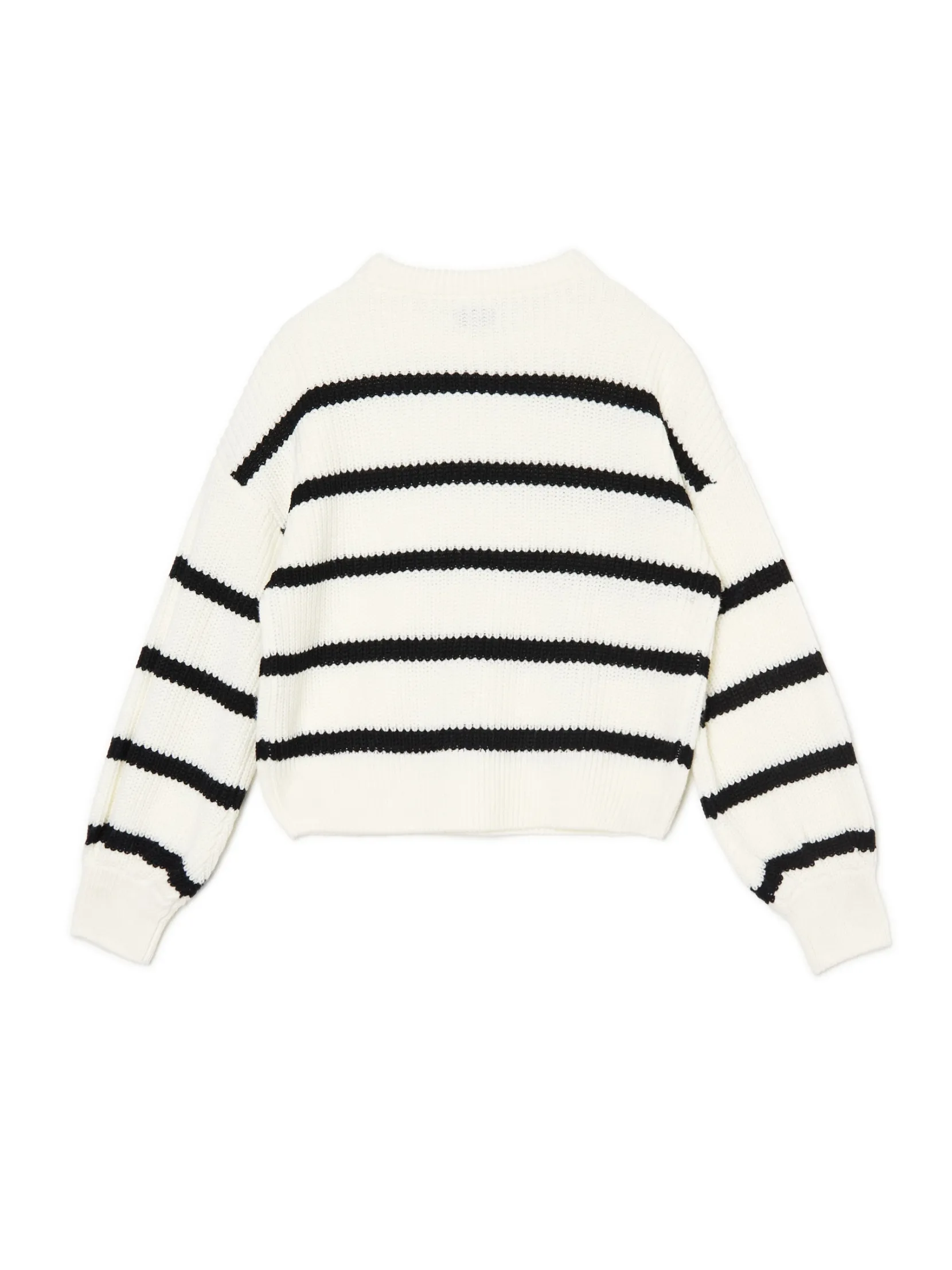 Best Pasiasty sweter z szerokim rękawem Swetry