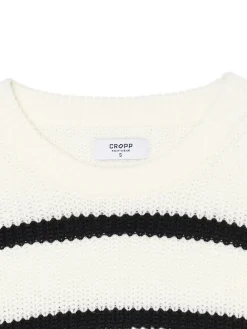 Best Pasiasty sweter z szerokim rękawem Swetry