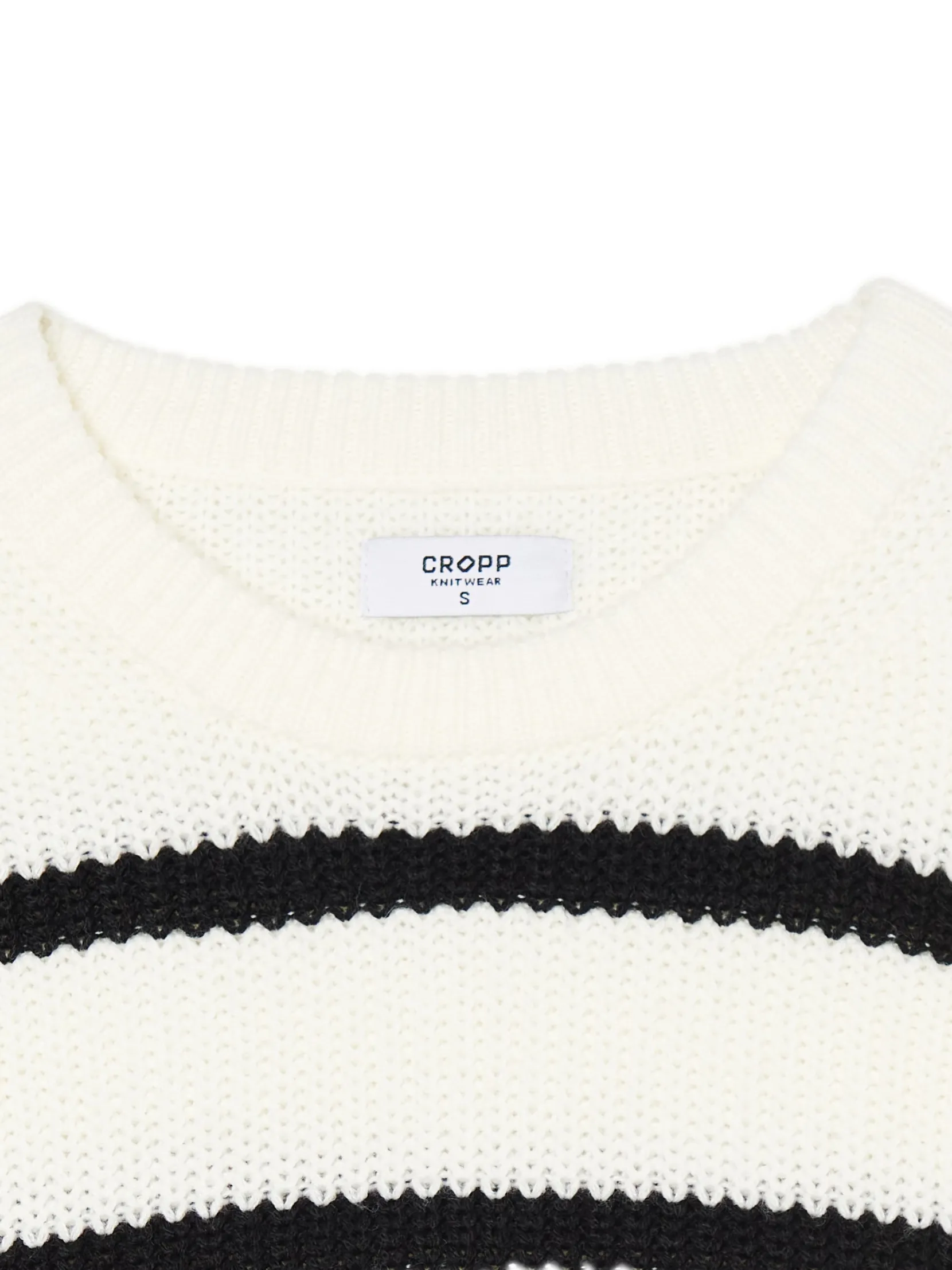 Best Pasiasty sweter z szerokim rękawem Swetry