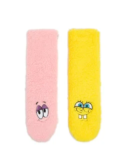 Best Pluszowe skarpetki SpongeBob-Patryk Cozy|Skarpety, Rajstopy