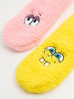 Best Pluszowe skarpetki SpongeBob-Patryk Cozy|Skarpety, Rajstopy