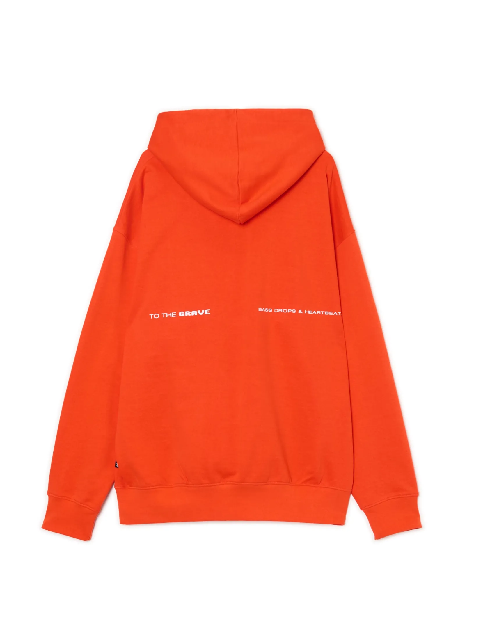 New Pomarańczowa bluza hoddie i nadrukiem Bluzy