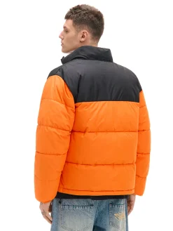 Online Pomarańczowa kurtka puffer Kurtki Zimowe|Kurtki, Płaszcze