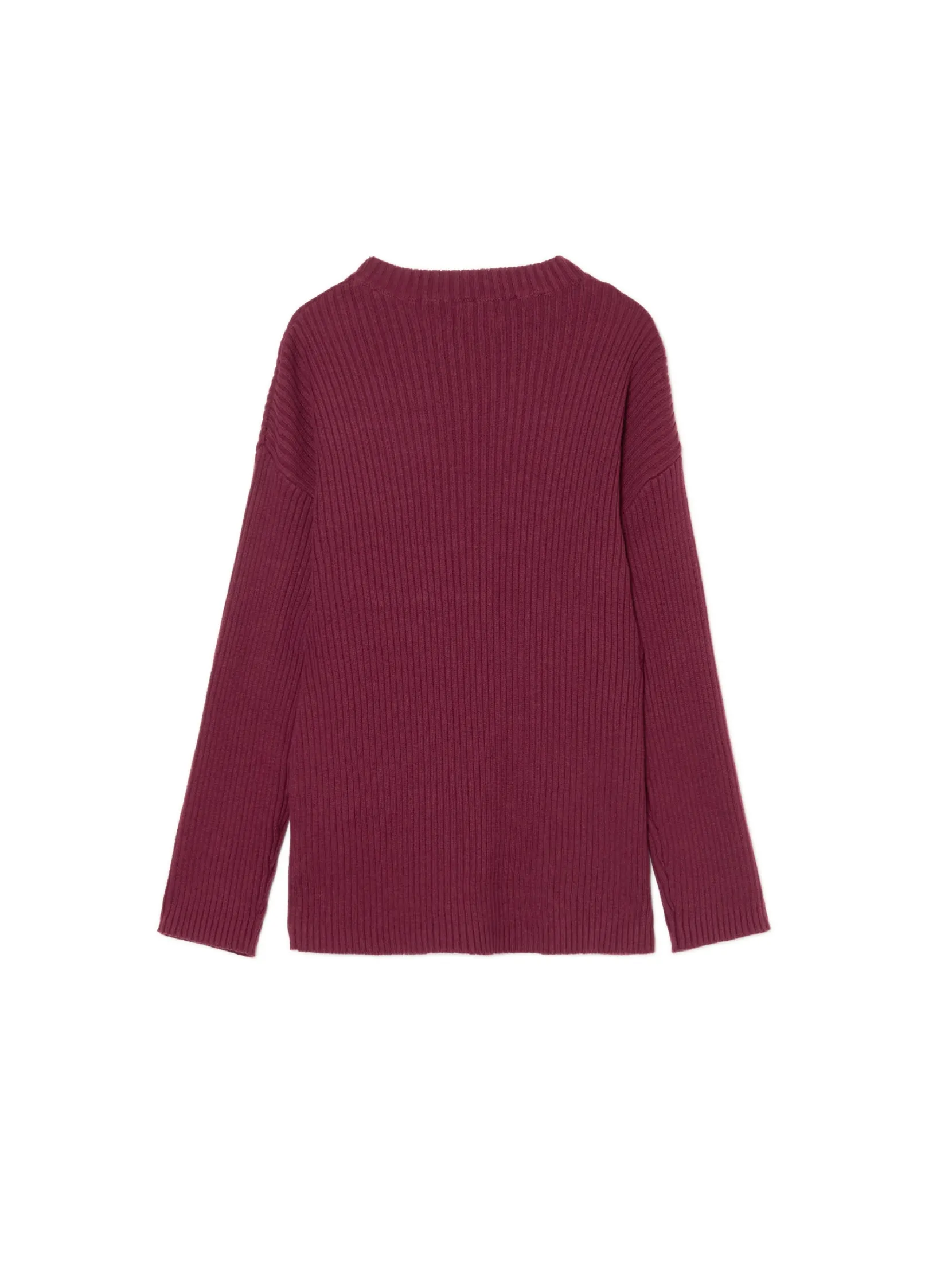 Clearance Prążkowany sweter oversize Swetry