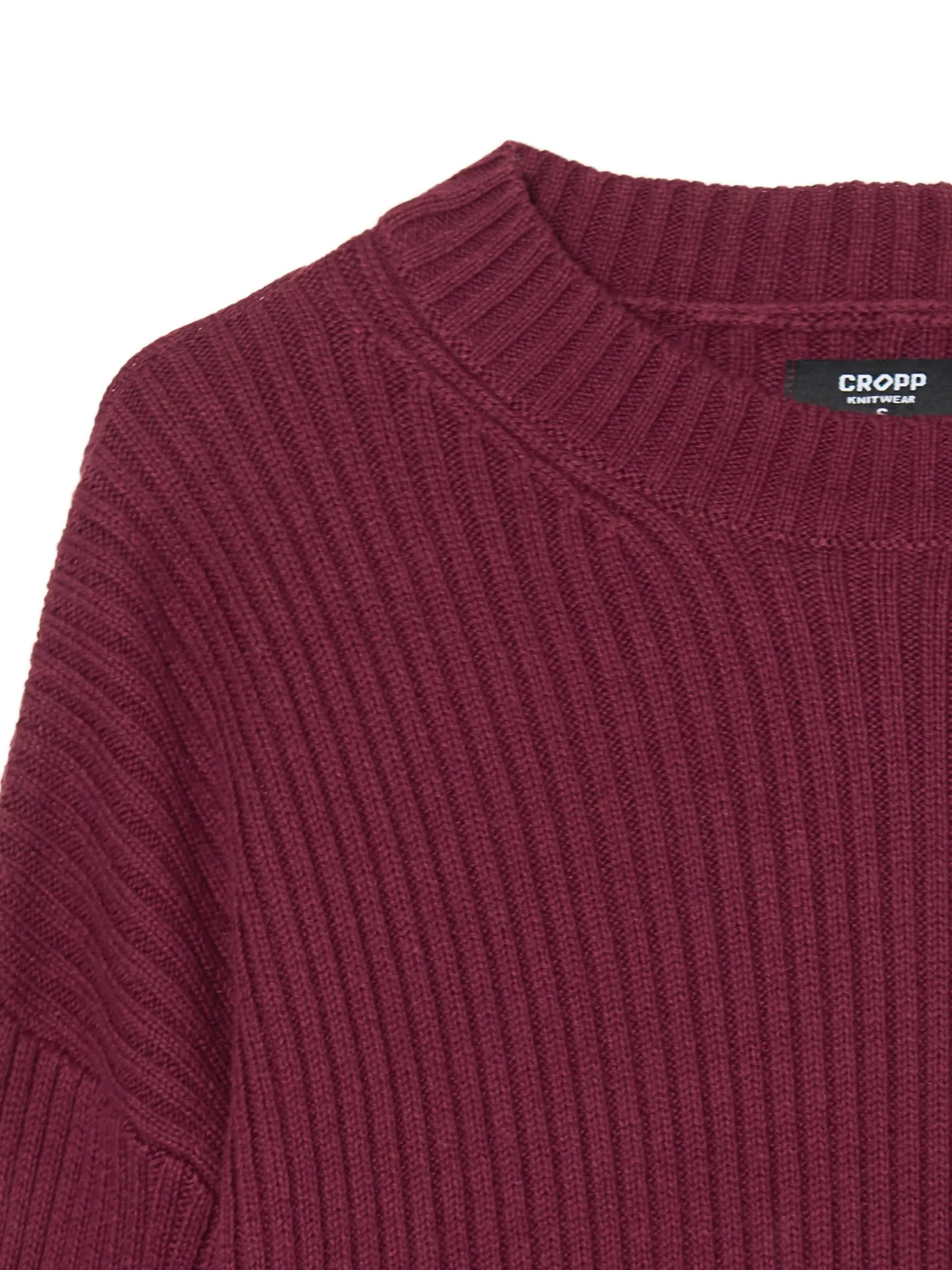 Clearance Prążkowany sweter oversize Swetry
