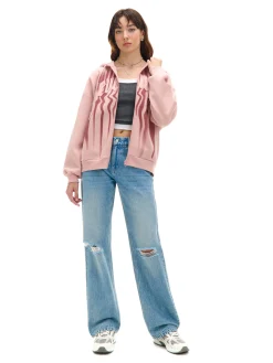 Best Różowa bluza z kapturem Bluzy