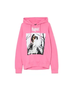 Outlet Różowa bluza z kapturem Bratz Bluzy