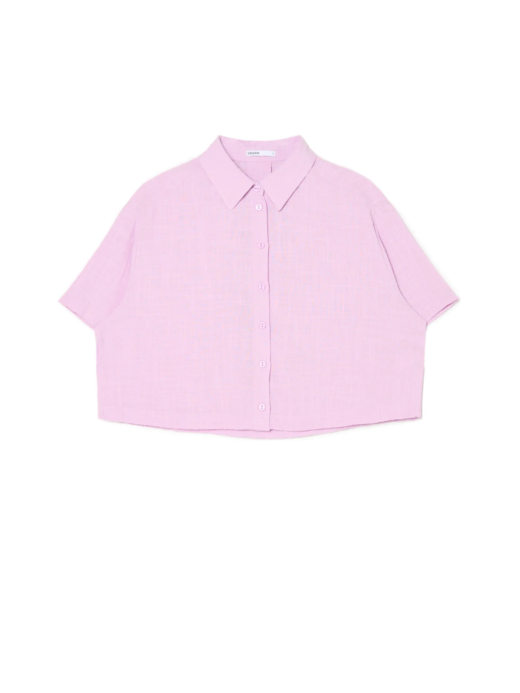 Clearance Różowa koszula w retro stylu Koszule, Bluzki