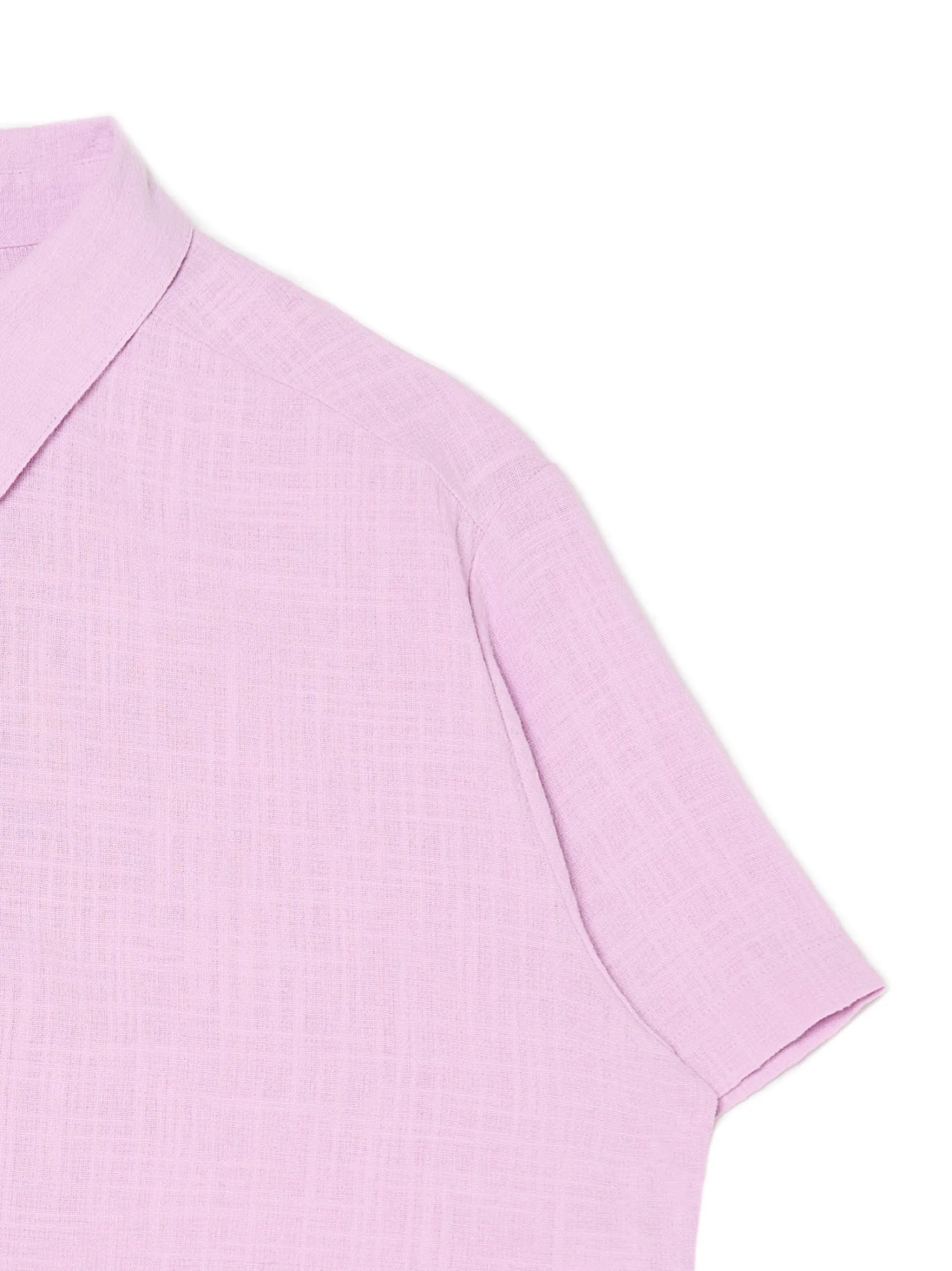 Clearance Różowa koszula w retro stylu Koszule, Bluzki