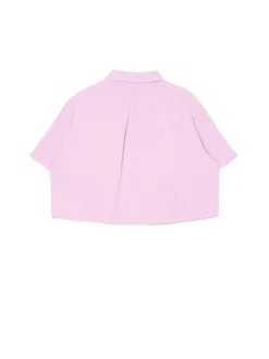 Clearance Różowa koszula w retro stylu Koszule, Bluzki