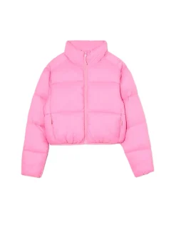 Discount Różowa kurtka puffer Kurtki, Płaszcze