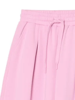 Clearance Różowe joggery z wysokim stanem Spodnie