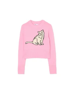 Outlet sweter z kotem Swetry