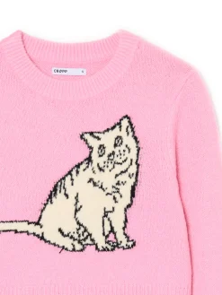 Outlet sweter z kotem Swetry