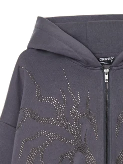 Clearance Rozpinana bluza z aplikacją Bluzy